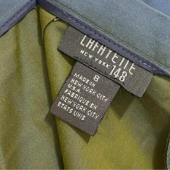 LAFAYETTE 148 New York Vintage Iridescent Silk Blend 2 Piece Suit size 8